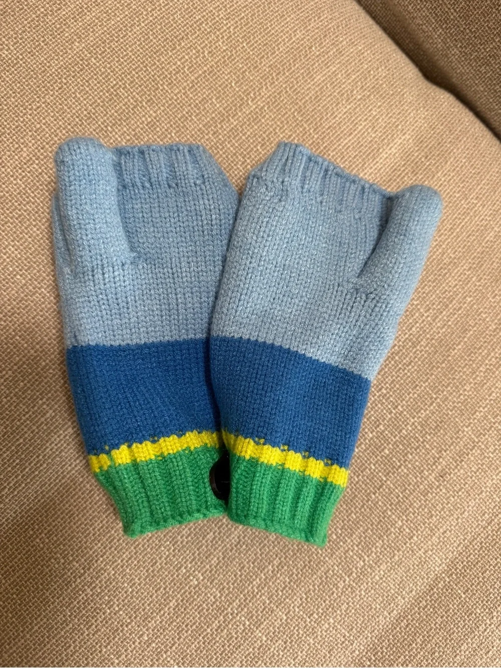 Crayola x Kohls Kids Blue Convertible Mittens
